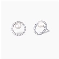 Orecchini Mabina Donna Orecchini In Argento E Zirconi in Argento Perla 563225 - 563225